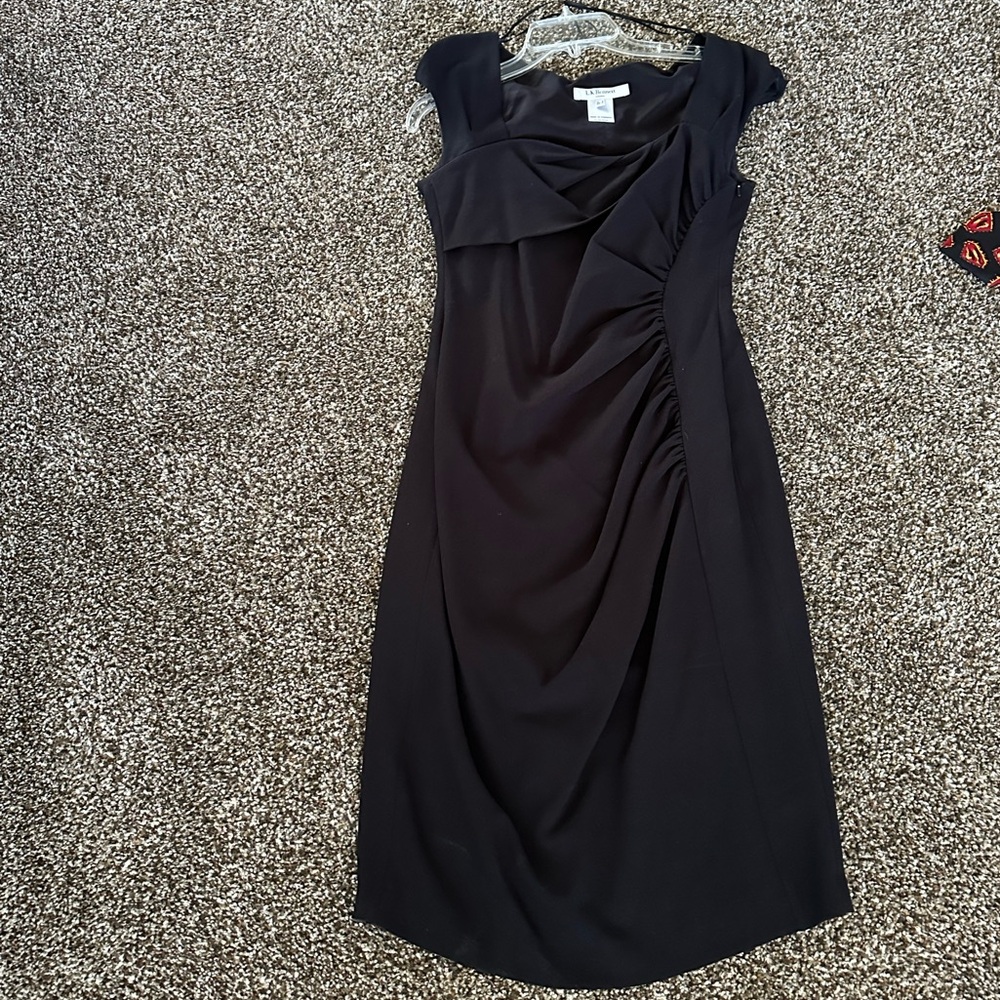 Black formal cocktail dress